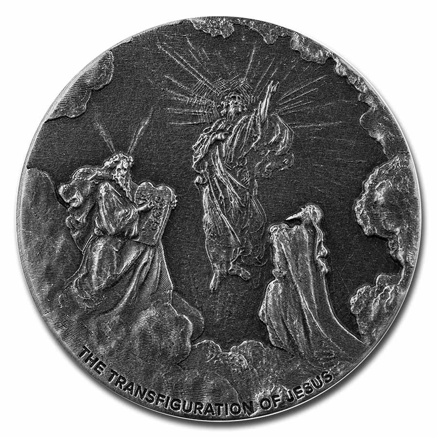 2021 2 oz Ag Coin - Biblical Series (Transfiguration of Jesus)