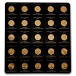 2021 25x 1 gram Gold Maple Leafs Maplegram25™ (In Assay Sleeve)