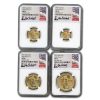 2021 4-Coin American Gold Eagle Set T-II MS-70 NGC (Everhart)