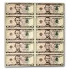 2021 (A-Boston) $5.00 FRN CU (Fr#1999-B) 10 Uncut sheet