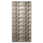 2021 (A-Boston) $5.00 FRN CU (Fr#1999-B) 20 Uncut sheet