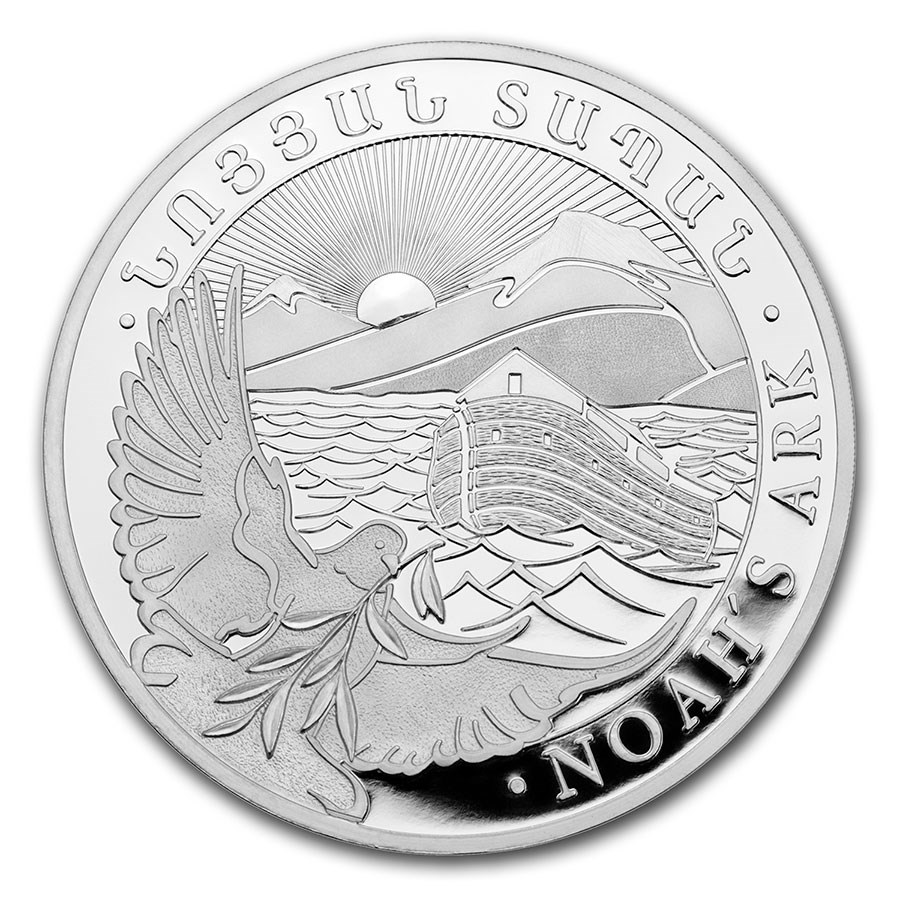 2021 Armenia 1 kilo Silver 10000 Drams Noah’s Ark