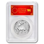 2021 AUS 1 oz Platinum Lunar Ox MS-70 PCGS (FS, Red Label)