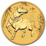 2021 Australia 1/2 oz Gold Lunar Ox BU (Series III)