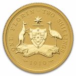 2021 Australia 1/4 Gold Florin (1910-2021) BU