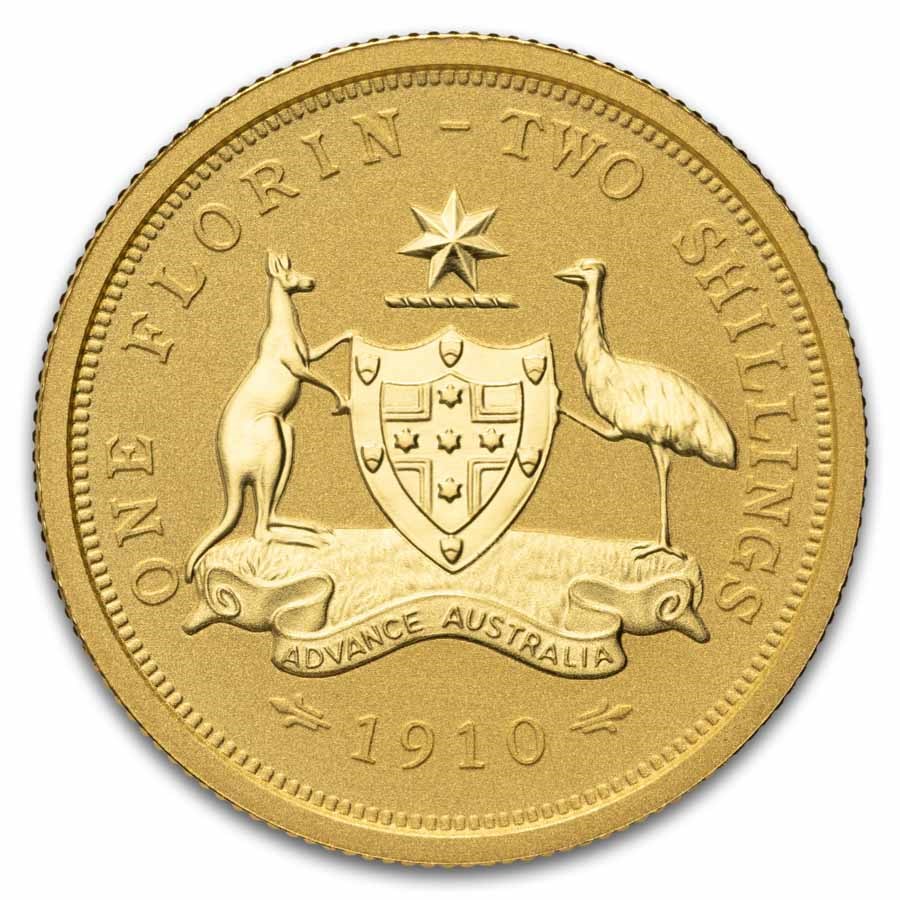 2021 Australia 1/4 Gold Florin (1910-2021) BU