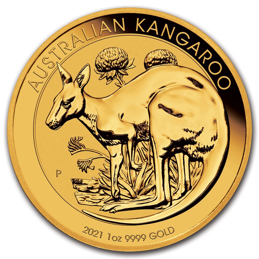 2021 Australia 1 oz Gold Kangaroo BU