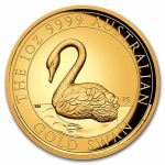 2021 Australia 1 oz Gold Swan Proof (HR, w/Box & COA)