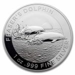 2021 Australia 1 oz Silver $1 Fraser's Dolphin BU