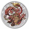 2021 Australia 1 oz Silver Dragon Colorized BU (in Capsule)
