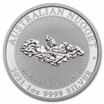 2021 Australia 1 oz Silver "Golden Eagle" Nugget BU