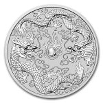 2021 Australia 10 oz Silver Double Dragon BU