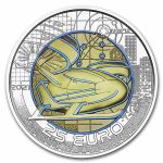 2021 Austria Silver/Niobium Smart Mobility €25 BU