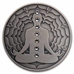 2021 Cameroon 2 oz Silver Antique Chakra; Manipura