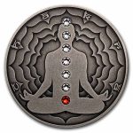 2021 Cameroon 2 oz Silver Antique Chakra; Muladhara