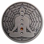 2021 Cameroon 2 oz Silver Antique Chakra; Swadhisthana