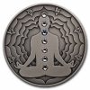 2021 Cameroon 2 oz Silver Antique Chakra; Vishuddha