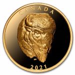 2021 Canada Proof Gold $250 Bold Bison EHR