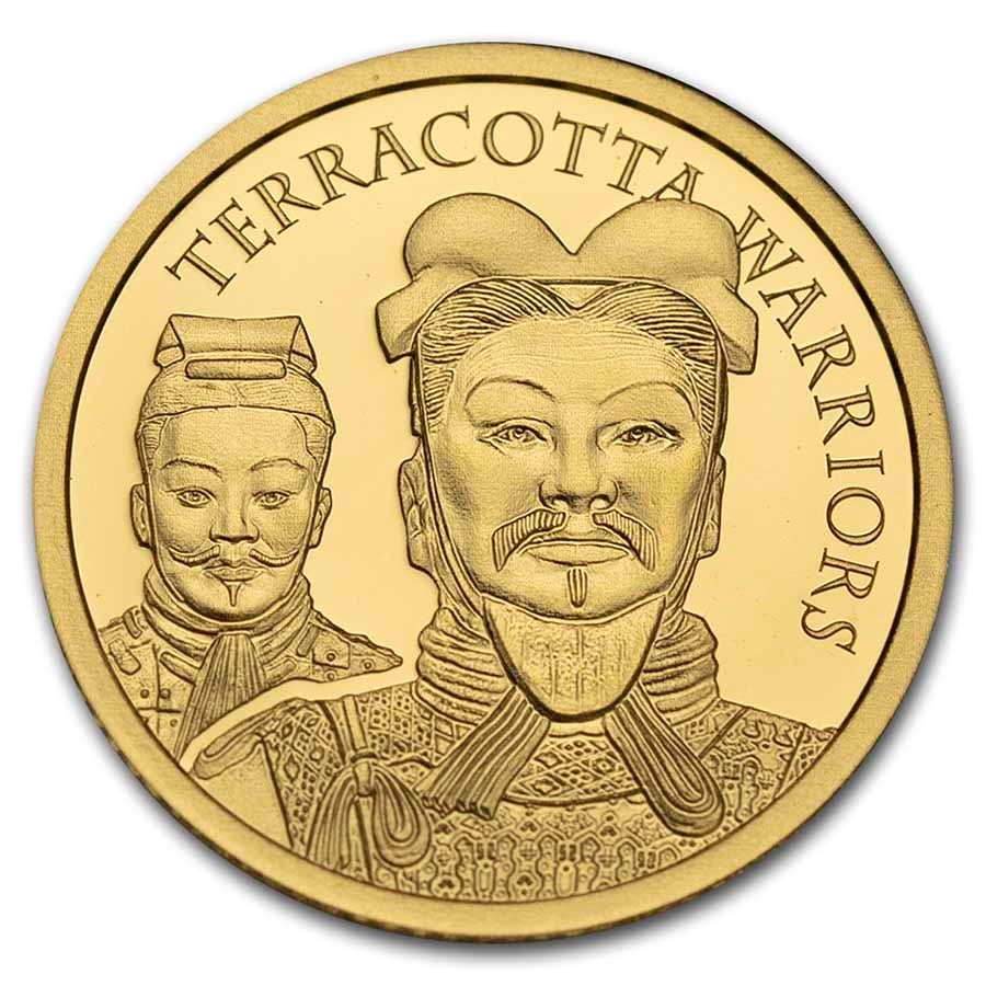 2021 Cook Islands 1/2 gram Gold Terracotta Warriors