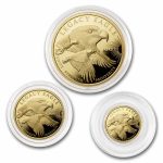 2021 Cook Islands 3-Piece Gold Legacy Eagle Proof Set -Coins Only