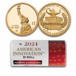 2021-D American Innovation $1 First University 25-Coin Roll (NC)