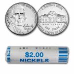 2021-D Jefferson Nickel 40-Coin Roll BU