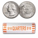 2021-D Washington Crossing the Delaware Quarter 40-Coin Roll BU