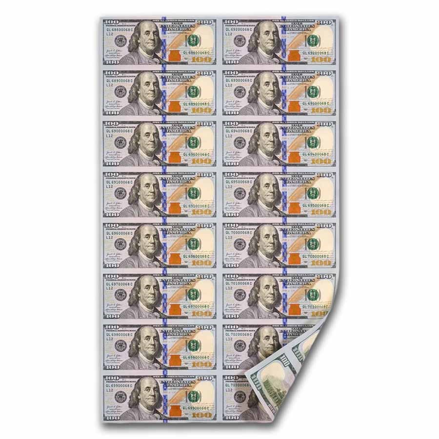2021 (L-San Francisco) $100 FRN CU (Fr#3007-L) 16 Note Uncut