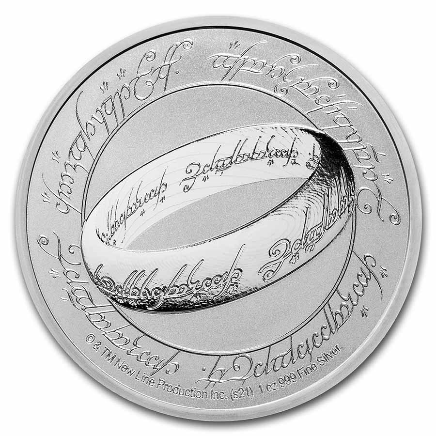 2021 Niue 1 oz Silver $2 Lord of the Rings: The One Ring