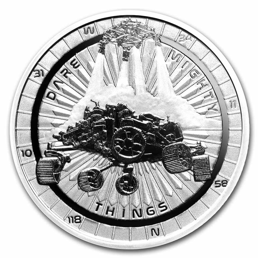 2021 Niue 1 oz Silver $2 Perseverance Mars Rover