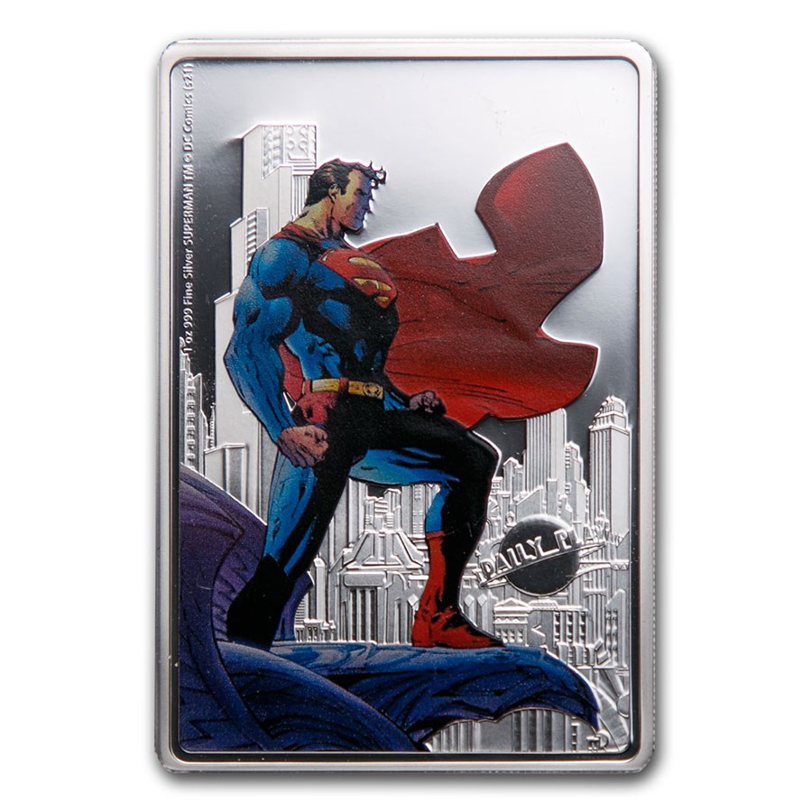 2021 Niue 1 oz Silver Coin $2 - Superman: The Man of Steel