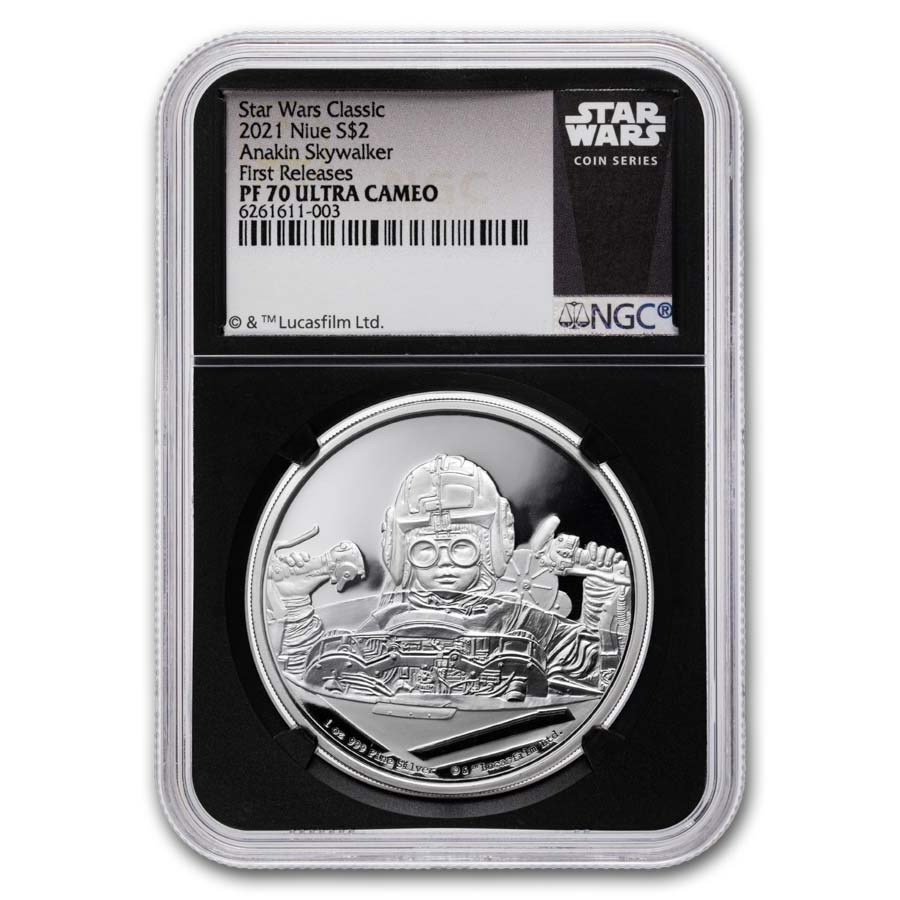 2021 Niue 1 oz Silver Star Wars Anakin Skywalker PF-70 NGC (FR)