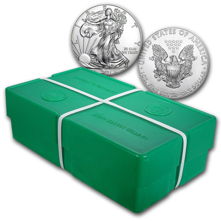 2021 (P) 500-Coin Silver Eagle Monster Box (Philadelphia Mint)
