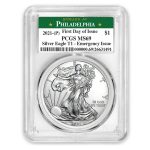 2021 (P) American Silver Eagle MS-69 PCGS (FDI, Philadelphia)