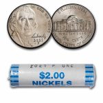 2021-P Jefferson Nickel 40-Coin Roll BU