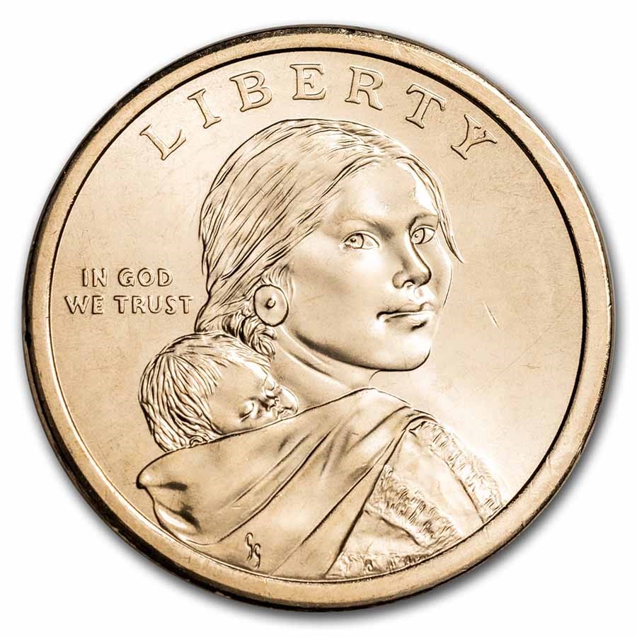 2021-P Native Amer $1 - Eagle Feathers BU