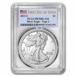 2021-S American Silver Eagle (Type 2) PR-70 PCGS (FDI)