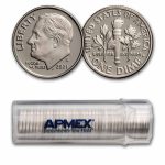 2021-S Roosevelt Dime 50-Coin Roll Proof