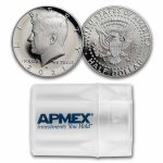 2021-S Silver Kennedy Half Dollar 20-Coin Roll Proof