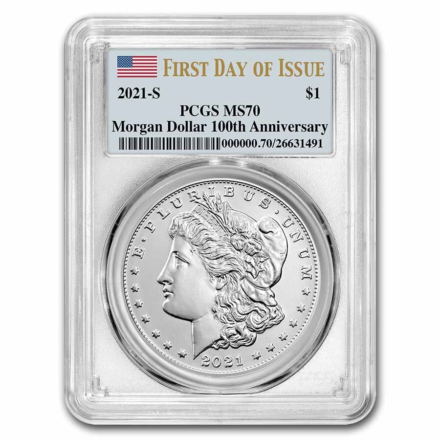 2021-S Silver Morgan Dollar MS-70 PCGS (First Day of Issue)