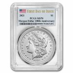 2021 Silver Morgan Dollar MS-70 PCGS (First Day of Issue)