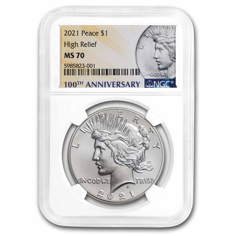 2021 Silver Peace Dollar MS-70 NGC