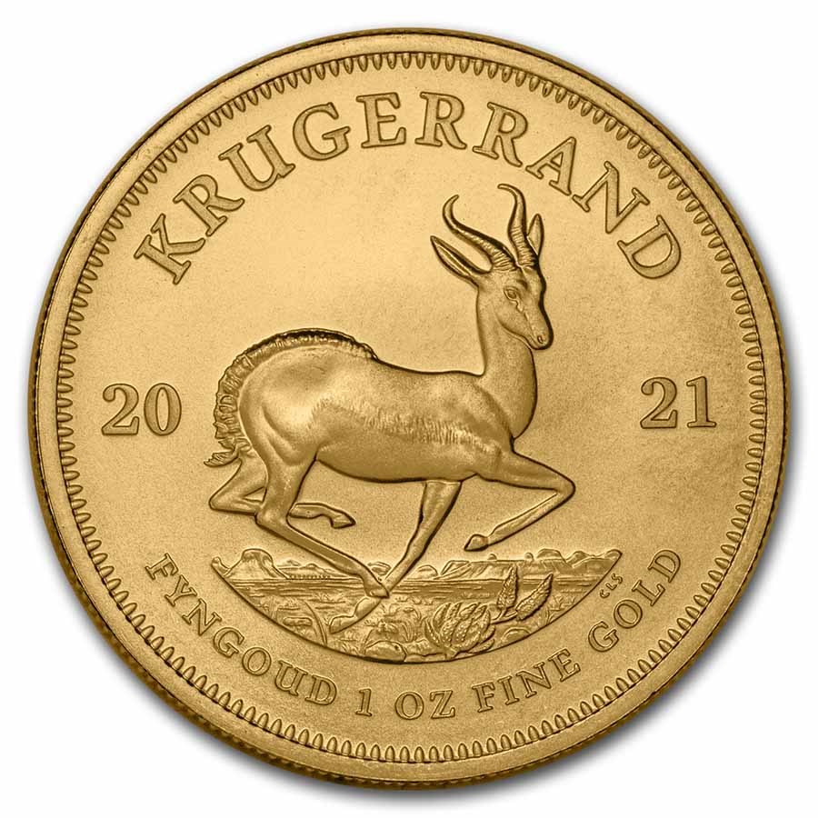 2021 South Africa 1 oz Gold Krugerrand BU