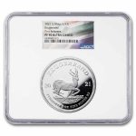 2021 South Africa 2 oz Silver Krugerrand PF-70 NGC (FR)