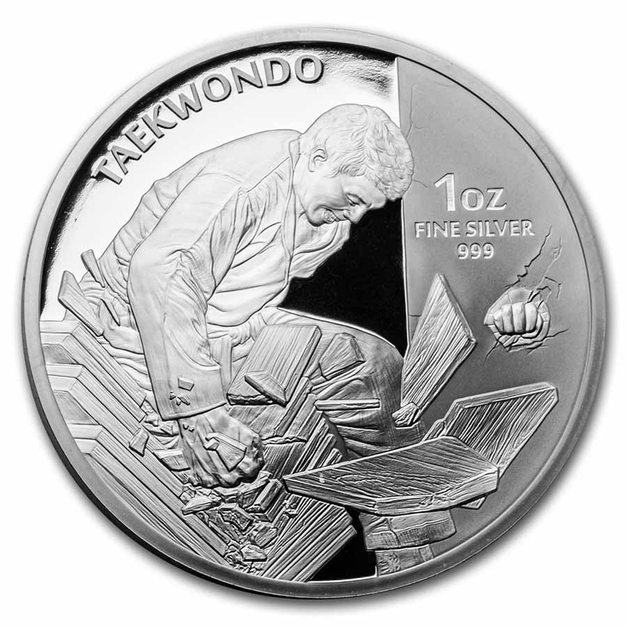 2021 South Korea 1 oz Silver K-Series Taekwondo Proof
