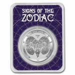 2021 Tokelau 1 oz Silver $5 Zodiac Series: Aries BU (TEP)