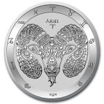 2021 Tokelau 1 oz Silver $5 Zodiac Series: Aries BU
