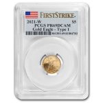 2021-W 1/10 oz Proof Gold Eagle (Type 1) PR-69 PCGS (FS)