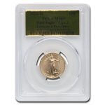 2021-W 1/4 oz Gold Eagle MS-69 PCGS (Unfinished Pf Dies Gold Lbl)