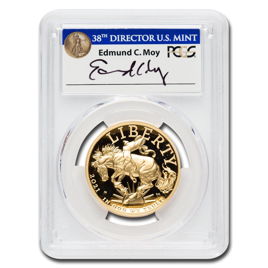 2021-W 1 oz HR American Liberty Gold PR-70 PCGS (FDI, Moy)
